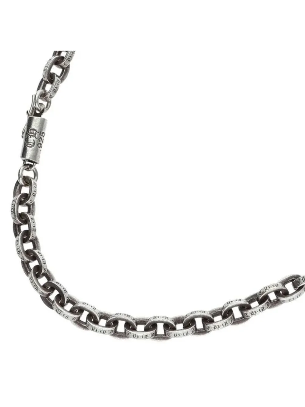 Chrome Hearts Paper Chain 18 Silver Necklace